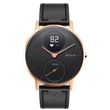 Monitor Atividade Nokia Steel HR 36mm - Rosa Dourado + Pulseira Pele - Preto + Pulseira Silicone - Preto