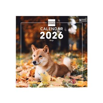 Calendário de Parede 2026 Finocam | 30x30cm | Dogs - 1
