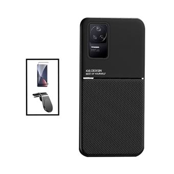 Kit Phonecare Capa Magnetic Lux + 5D Full Cover + Suporte Magnético L Safe Driving para Xiaomi Redmi K40S - Preto - 1