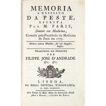 Memoria a respeito da peste, - 1