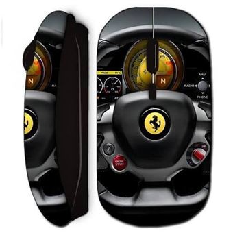 Rato Wireless Maniacase Carro Ferrari Preto - 1