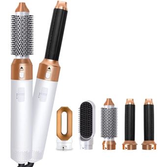 Secador de Cabelo Klack | 5 em 1 Volumizador | Alisador de Cabelo Ondulado | Branco/Dourado - 1
