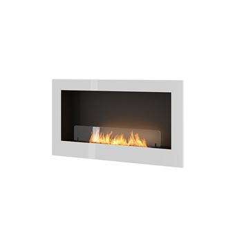 Biolareira Parede Embutida a Bioetanol OutInFire INSIDE 900 | Preto | 90 cm | Queimador Onda 50cm | 1L - 1