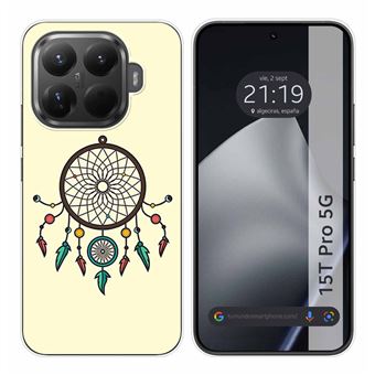 Capa Tumundosmartphone de silicone para Xiaomi 15T Pro 5G | Dreamcatcher Design Desenhos - 1