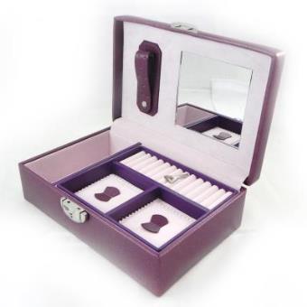 Les Trésors de Lily - Caixa de jóias "L'indispensable" roxo. - 1