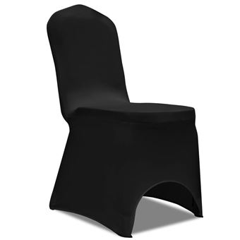 Capa Extensível vidaXL para cadeira 100 pcs preto - 1