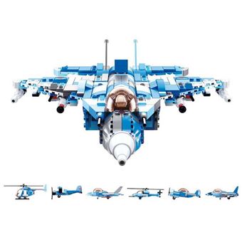 Avião Sluban Army Fight Jet 6 em 1 - 1