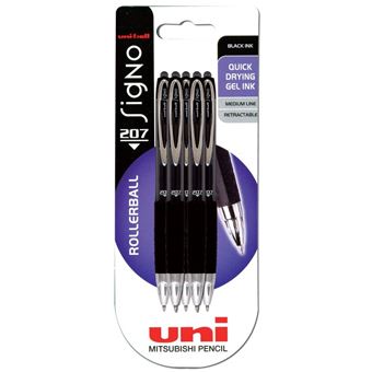 Uni-Ball Signo Gel 207 Preto 5 peça(s) - 1