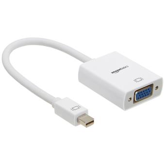 Adaptador de cabo de vídeo AmazonBasics PBH-20639 0.076m Mini DisplayPort VGA (D-Sub) Azul, Dourado, Branco - 1