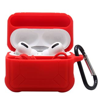 Capa silicone com absorção magnética, vermelho Magunivers para AirPods Pro - 1