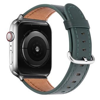Bracelete de Couro HSMY Simples Clássico para Apple Watch Series 6/ SE/ 5/ 4 | 40 mm - Verde - 1