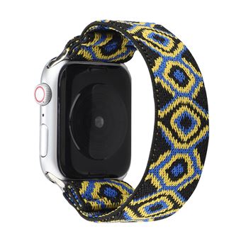 Bracelete de Nylon HSMY Elástico para Apple Watch Series 6/ SE/ 5/ 4 | 44 mm - Multicolor33 -Tamanho L - 1
