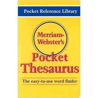Merriam Websters Pocket Thesaurus By Merriam Webster - 1