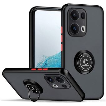 Capa TUMUNDOSMARTPHONE fosca com borda preta e anel giratório 360 para Oppo Reno 13 Pro 5G - 1