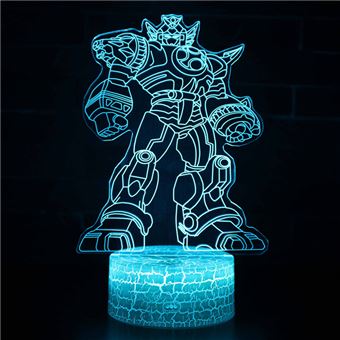 Lâmpada 3D HSMY | Infantil | Multicolorido com Controlo Remoto | Iron man | 206 - 1