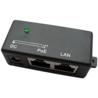 Adaptador Poe Extralink PoE Injector 1 porta 1x 100Mb / s RJ45, cubo | Preto - 1