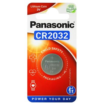 Pilha de Lítio 3V Panasonic CR2032 Silver - 1
