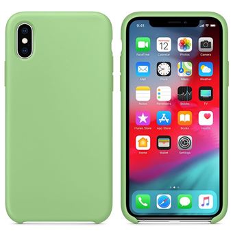 Capa de Silicone Ultra Slim Anti-Choque YIOU para iPhone X / XS - Verde - 1