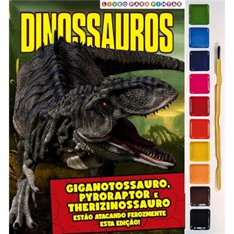Dinossauros Livro Para Pintar Com Aquarela - 1