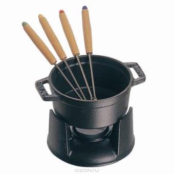 Fondue Staub Mini  set  - Preto - 1