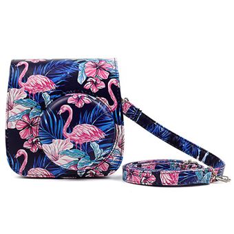 Capa de Couro protetora WISETONY para Fujifilm Instax Mini 8/8 + / 9 Flamingo Blue - 1