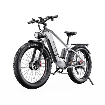 Bicicleta Elétrica Duotts F26 | Motor 1500W | Bateria 48V 20Ah | Três Modos | Não dobrável - Prata e branco - 1