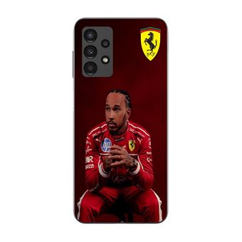 Capa Maniacase para Samsung Galaxy A13 4G | Hamilton Scuderia Ferrari Papel de Parede Oficial - 1