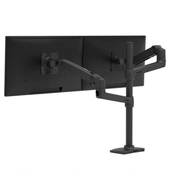 Montagem e Suporte para Monitores Ergotron LX Series LX Dual Stacking Arm, Tall Pole, Matte Black | Preto - 1