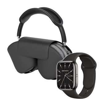 Pack Smartwatch e Auscultadores Bluetooth Klack| Watch 9 Max | Preto - 1