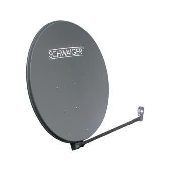 Antena Parabólica 100cm offset Alumínio SAT (40.8dB) Schwaiger   - Antracite - 1