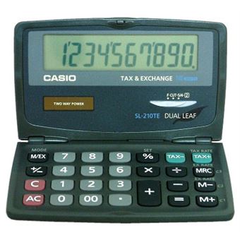 Calculadora Básica Casio SL-210TE | Preto - 1