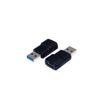 cabo de interface/adaptador de género EXSYS EX-47991 USB 3.0 A USB 3.1 C Preto - 1