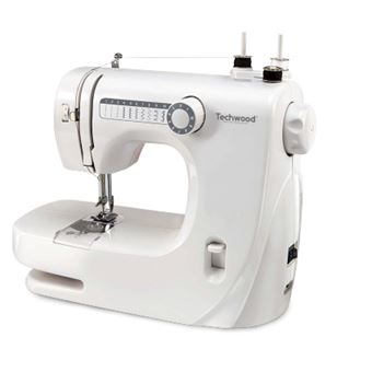 Máquina de Costura Compacta TECHWOOD | 10 Pontos - Branco - 1