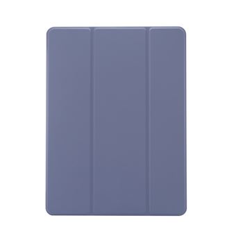 Capa Magunivers Pu Sensação de Pele à Prova de Choque com Porta Tripla e Porta Caneta Roxo para Apple Ipad 10.2 (2019) - 1