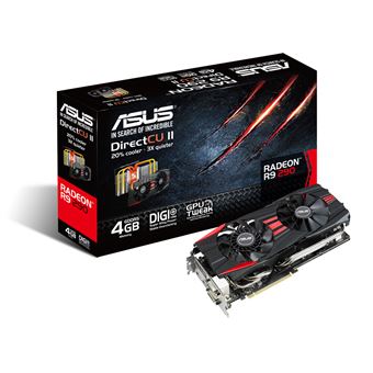 Placa de Vídeo ASUS AMD Radeon R9 290 4GB GDDR5 | Vermelho - 1