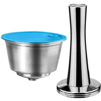 Pack Orysin Cápsula Reutilizável em Aço Inoxidável + Compactador | Compatível com Nescafé Dolce Gusto Genio 2 - 1