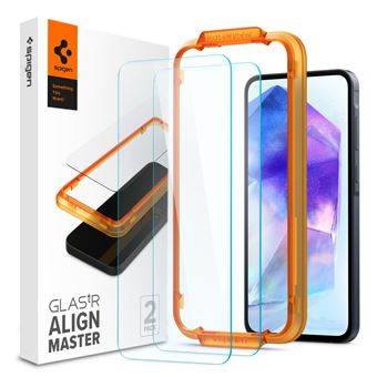Protetor de Ecrã para Telemóvel Spigen GLAS.tR AlignMaster | Transparente - 1