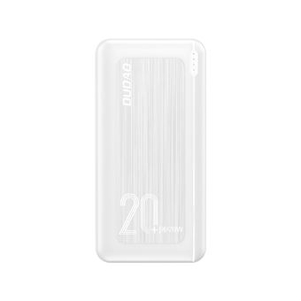 Power Bank DUDAO powerbank 20000 mAh Power Delivery 20 W Quick Charge 3.0 2x USB / USB Type C white (K12PQ + white) | 20000 mAh | Branco - 1