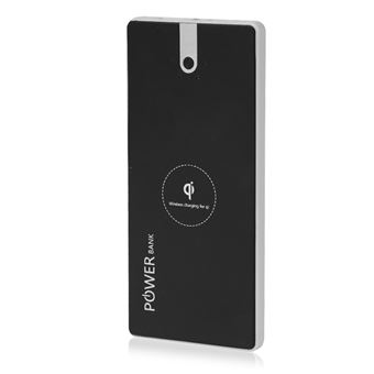 Powerbank sem Fio DAM | 20.000mAh - Preto / Prata Preto. - 1
