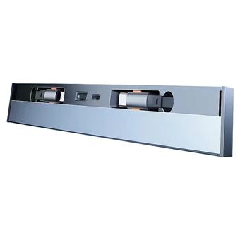 Doca de expansão do cabo de carregamento do telemóvel móvel do console central do carro Type-C + Type-C HUB V-REEL para Tesla Model 3/Y (2020-2023) | Cinza - 1