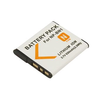 Bateria Avizar Li-ion para Sony NP-BN1 Camcorder | 3,7V 630mAh 2,3Wh | Branco - 1