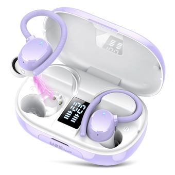 Auriculares CHRONUS | Bluetooth 5.3 | sem fio | 128H Playtime | Roxo - 1