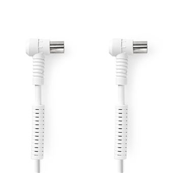 Cabo Coaxial Nedis CSGL40120WT100 | Branco - 1