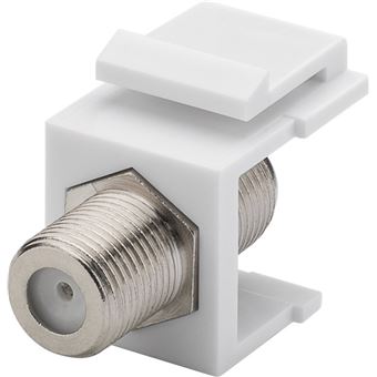 Módulo Keystone Goobay 79474 | Prateado, Branco - 1