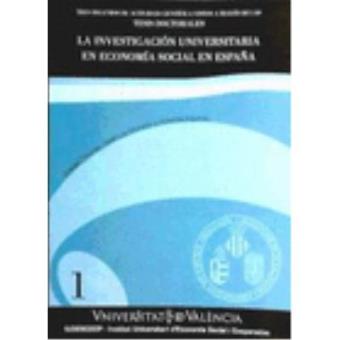 La investigación universitaria en economía social en España - 1