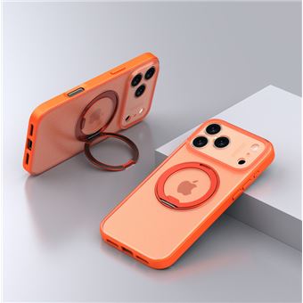 Capa Protetora com Suporte 360° Magnético MagSafe QT12 V-REEL para iPhone 17 Pro - Laranja - 1