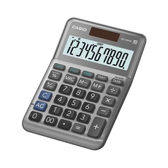 Calculadora Básica Casio MS-100FM | Cinzento - 1
