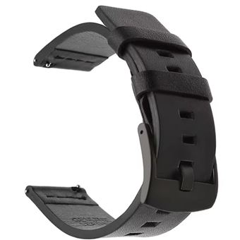 Bracelete em pele Urban Antiimpacto para Haylou Solar Pro | Preto - 1
