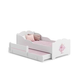 Cama dupla com colchões e estrados incluídos Kobi Anna Princess in the Crown | 160 x 80 cm - 1