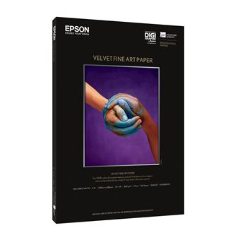 Papel para Impressão Epson Velvet Fine Art Paper, A3+, 260g/m², 20 Blatt - 1